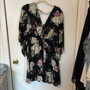 Maurices Black Floral Dress